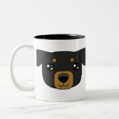 Rottweiller-Mok Tweekleurige Koffiemok (Links)