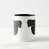 Rottweiller-Mok Tweekleurige Koffiemok (Center)