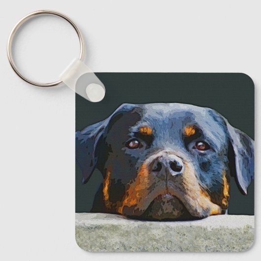 Rottwelier Sleutelhanger (Voorkant)