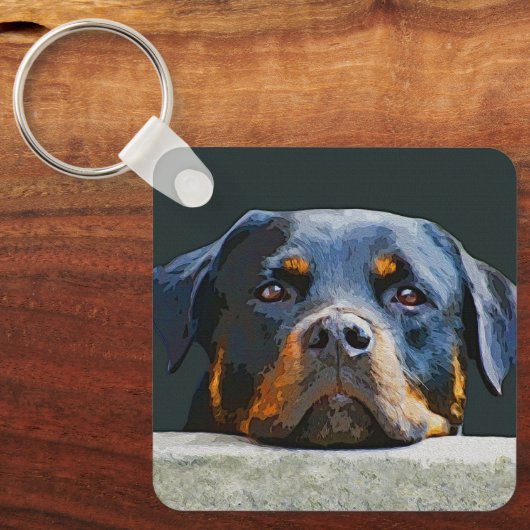 Rottwelier Sleutelhanger (Voorkant)