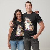 Rotund Cat Eating Sushi T-shirt (Unisex)