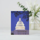 Rotunda van het Capitool 's nachts, Washington Briefkaart (Staand voorkant)