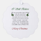 Rotweiler Kerst Ornament Kaart (Achterkant)