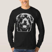 Rotweiler Rottweiler Hondenras Head T-shirt (Voorkant)
