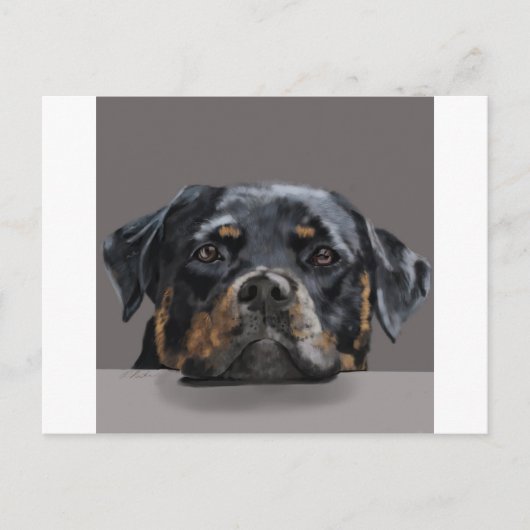 Rotweiller Briefkaart (Voorkant)