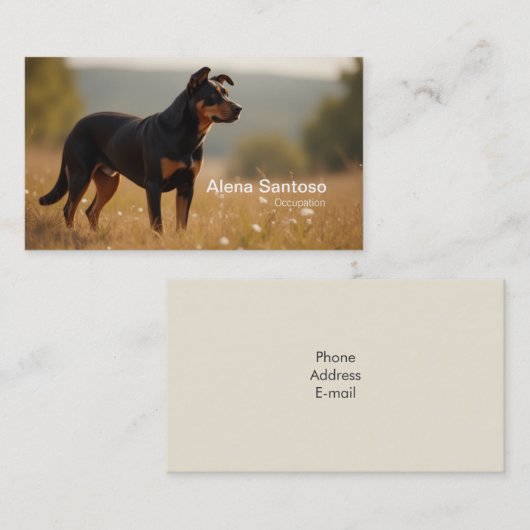 Rotweiller Dog Visitekaartje (Voorkant / Achterkant)