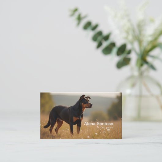 Rotweiller Dog Visitekaartje (Staand voorkant)