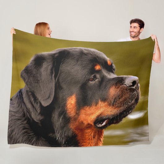 ROTWEILLER FLEECE DEKEN (In situ)
