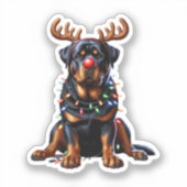 Rotweiller rendieren Sticker (Voorkant)