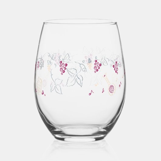 Rotwein Glas (Achterkant)