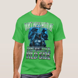 Rotzooi met mij Alfa mannetje weerwolf Wolf Meme C T-shirt
