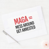 rotzooi om gearresteerd te worden rechthoekige sticker (Envelop)