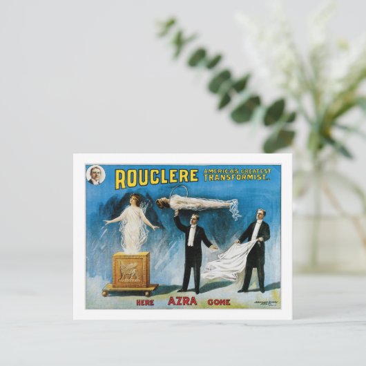 Rouclere ~ Amerika's grootste Transformist Briefkaart (Staand voorkant)