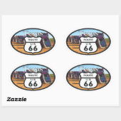 Roue 66 ovale sticker (Vel)