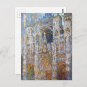 Rouen Cathedraal, Magic in Blue, van Claude Monet Briefkaart (Voorkant / Achterkant)