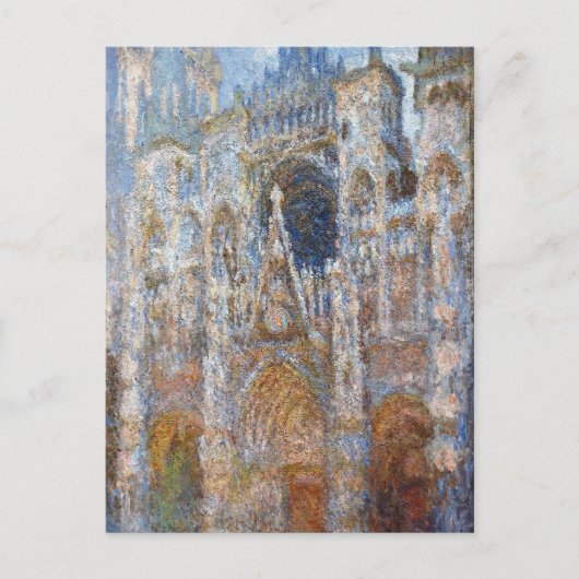 Rouen Cathedraal, Magic in Blue, van Claude Monet Briefkaart (Voorkant)