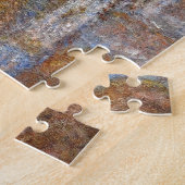 Rouen Cathedraal, Magic in Blue, van Claude Monet Legpuzzel (Zijkant)