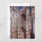 Rouen Cathedral 01, ingediend door Claude Monet Briefkaart (Voorkant / Achterkant)