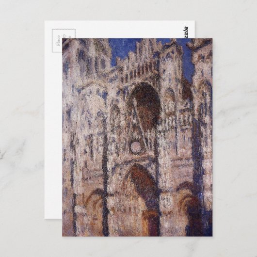 Rouen Cathedral 01, ingediend door Claude Monet Briefkaart (Voorkant / Achterkant)