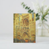 Rouen Cathedral at Sunset by Claude Monet Briefkaart (Staand voorkant)