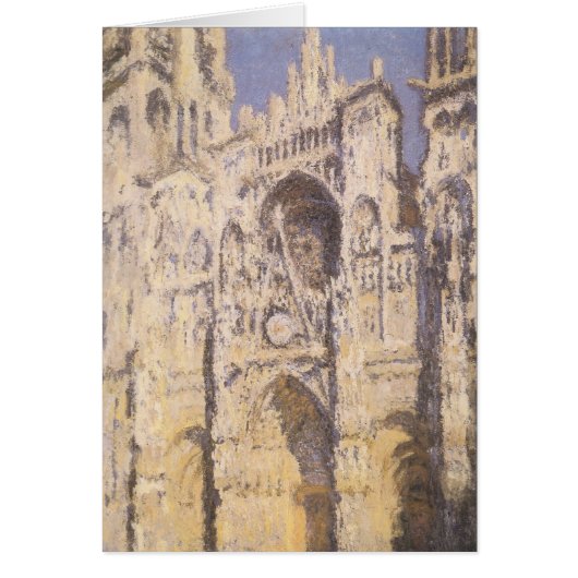Rouen Cathedral, Harmony Blue Gold van Claude Mone (Voorkant)