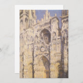 Rouen Cathedral, Harmony Blue Gold van Claude Mone (Voorkant / Achterkant)