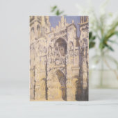 Rouen Cathedral, Harmony Blue Gold van Claude Mone (Staand voorkant)