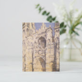 Rouen Cathedral, Harmony Blue Gold van Claude Mone Briefkaart (Staand voorkant)