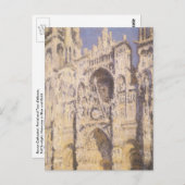 Rouen Cathedral, Harmony Blue Gold van Claude Mone Briefkaart (Voorkant / Achterkant)
