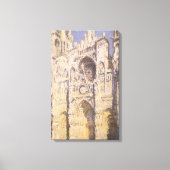 Rouen Cathedral, Harmony Blue Gold van Claude Mone Canvas Afdruk (Voorkant)