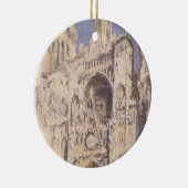 Rouen Cathedral, Harmony Blue Gold van Claude Mone Keramisch Ornament (Rechts)