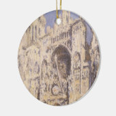 Rouen Cathedral, Harmony Blue Gold van Claude Mone Keramisch Ornament (Links)