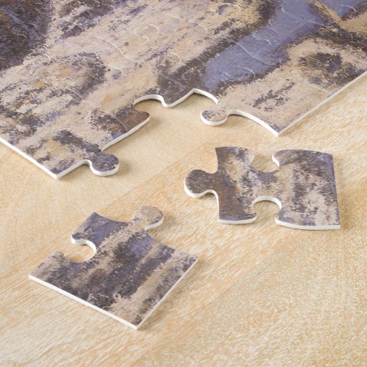 Rouen Cathedral, Harmony Blue Gold van Claude Mone Legpuzzel (Zijkant)