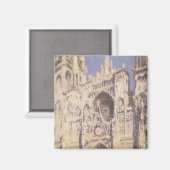 Rouen Cathedral, Harmony Blue Gold van Claude Mone Magneet (Voorkant / Achterkant)