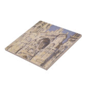 Rouen Cathedral, Harmony Blue Gold van Claude Mone Tegeltje (Zijkant)