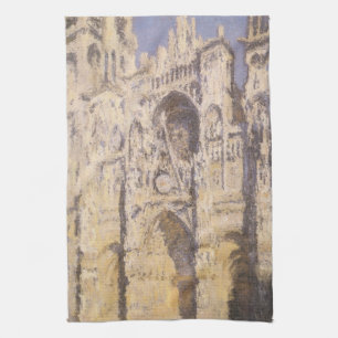 Rouen Cathedral, Harmony Blue Gold van Claude Mone Theedoek