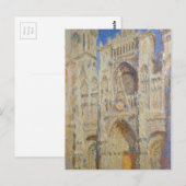 Rouen Cathedral, portaal in de zon door Claude Mon Briefkaart (Voorkant / Achterkant)