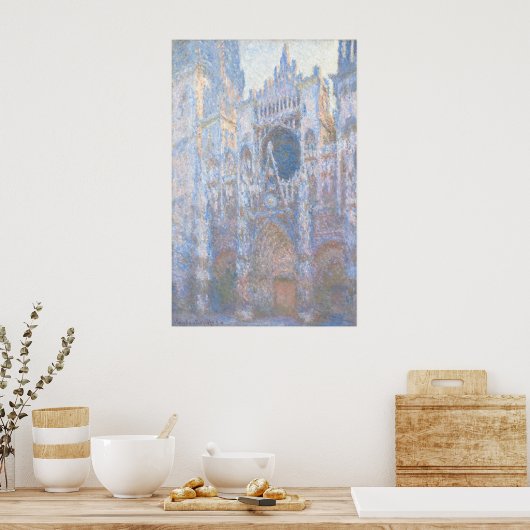Rouen Cathedral West Façade, Claude Monet Fine Art Poster (Keuken)
