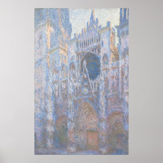 Rouen Cathedral West Facade door Claude Monet Poster (Voorkant)