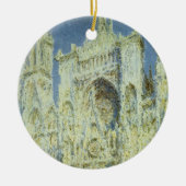 Rouen Cathedral West Facade Sunlight, Claude Monet Keramisch Ornament (Voorkant)