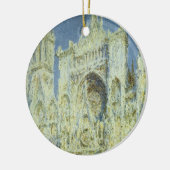 Rouen Cathedral West Facade Sunlight, Claude Monet Keramisch Ornament (Links)