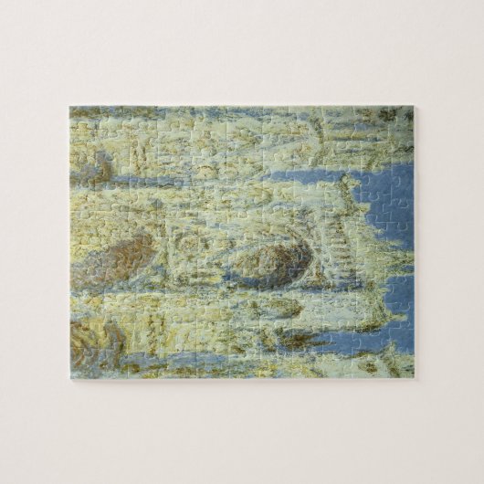 Rouen Cathedral West Facade Sunlight, Claude Monet Legpuzzel (Horizontaal)