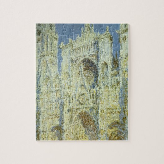 Rouen Cathedral West Facade Sunlight, Claude Monet Legpuzzel (Verticaal)