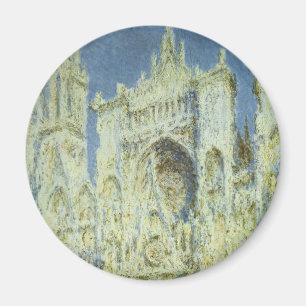 Rouen Cathedral West Facade Sunlight, Claude Monet Magneet