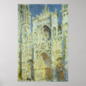 Rouen Cathedral West Facade Sunlight, Claude Monet Poster (Voorkant)