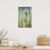 Rouen Cathedral West Facade Sunlight, Claude Monet Poster (Keuken)