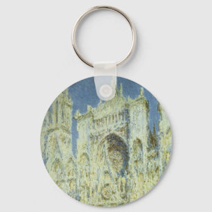 Rouen Cathedral West Facade Sunlight, Claude Monet Sleutelhanger