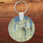 Rouen Cathedral West Facade Sunlight, Claude Monet Sleutelhanger (Voorkant)