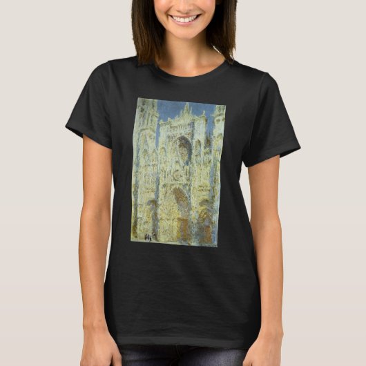 Rouen Cathedral West Facade Sunlight, Claude Monet T-shirt (Voorkant)