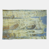 Rouen Cathedral West Facade Sunlight, Claude Monet Theedoek (Horizontaal)